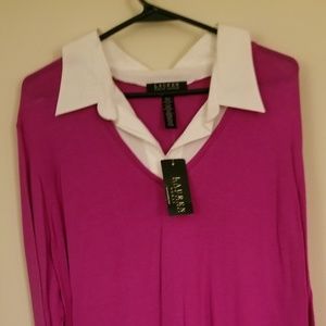 Two in one sweater shirt